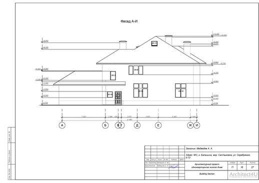 чертеж фасада 3